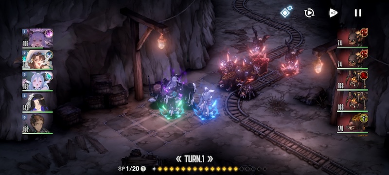 ブラウンダスト2のバトルシーン