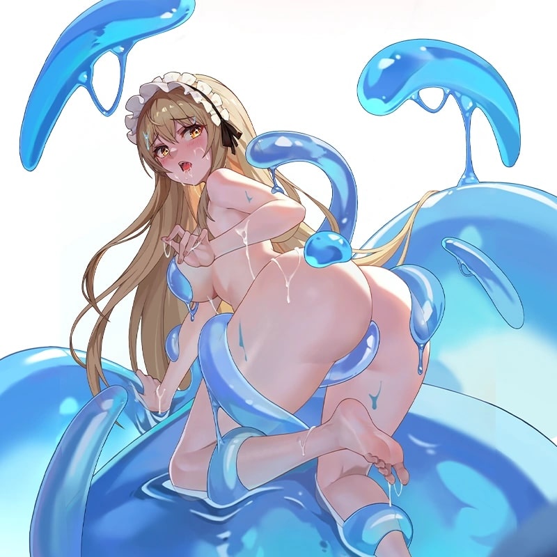やばい!少女に囲まれた!のジェニーのイラスト