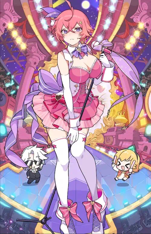 ガーディアンテイルズのエヴァのアイドル衣装