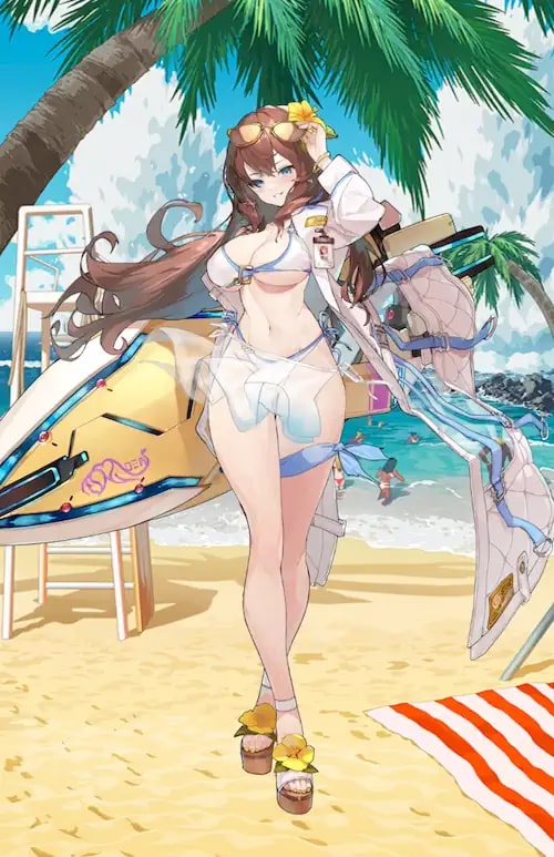 ガーディアンテイルズのソヒの水着イラスト