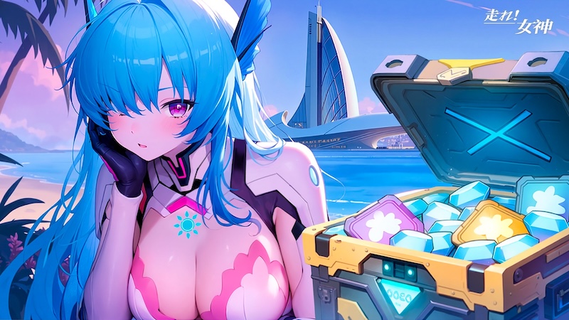 走れ!女神のキャサリンのイラスト