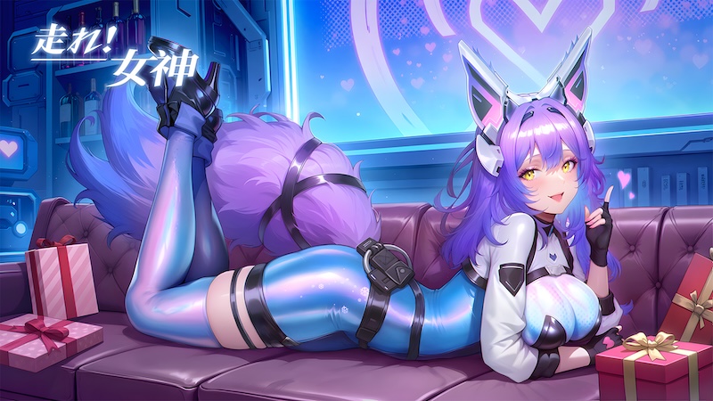 走れ!女神のライカのイラスト