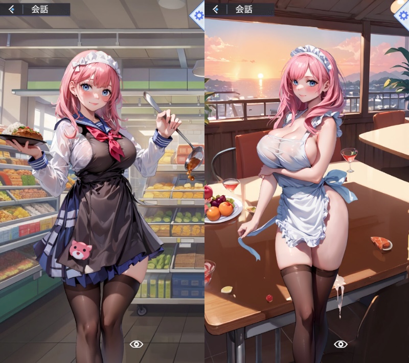 桜の恋 学院物語Xのエリの立ち絵