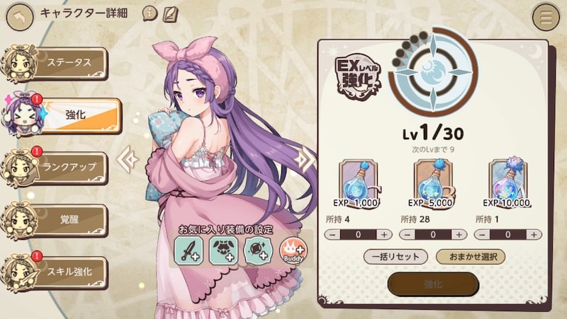 天啓パラドクスXのレベル上げシーン