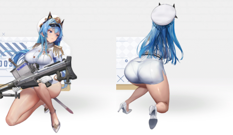 NIKKEのヘルムの後ろ姿
