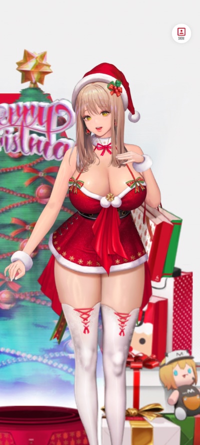 NIKKEのエマのサンタ衣装