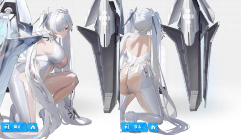 NIKKEのシンデレラの後ろ姿
