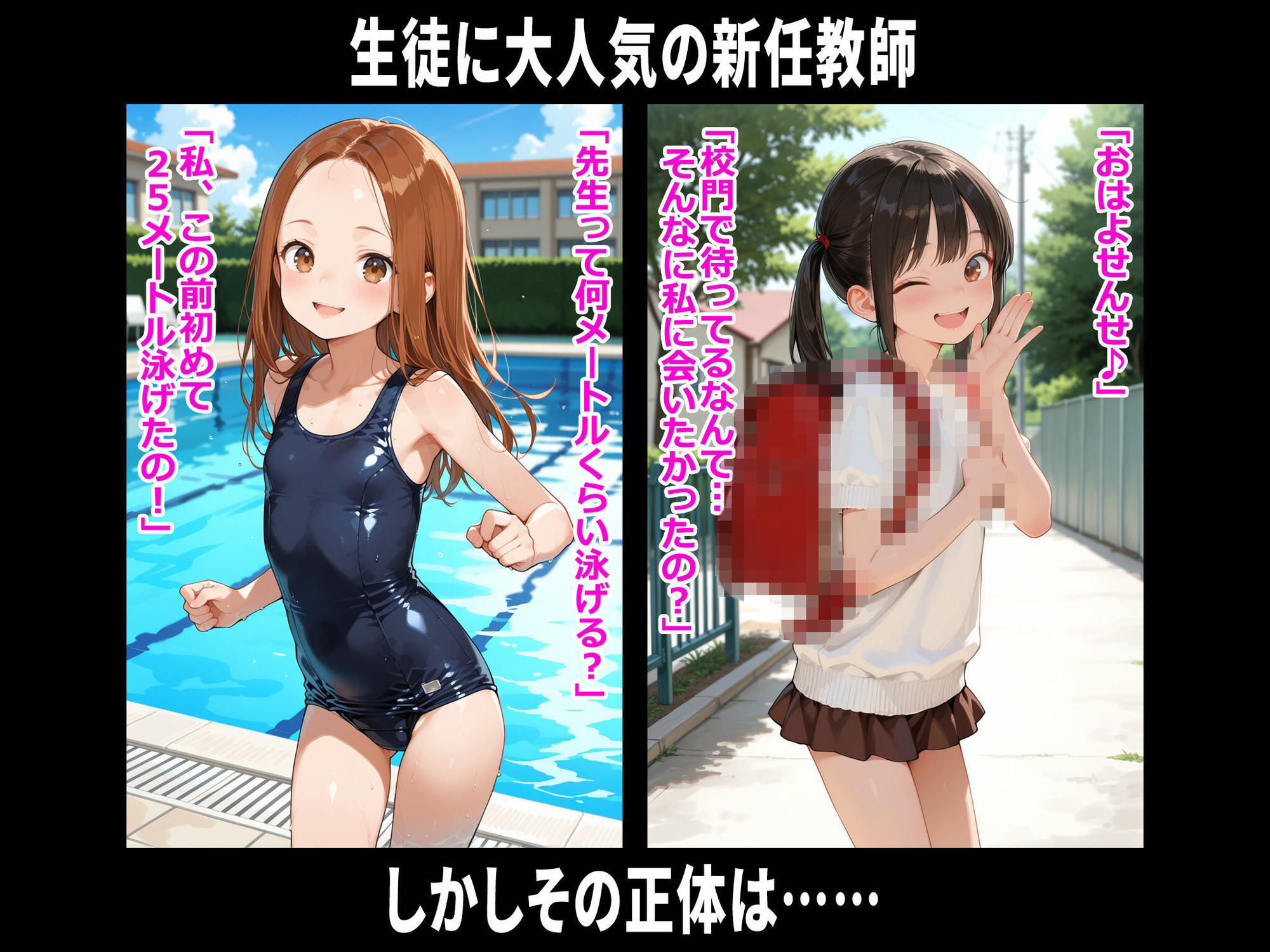 ちっぱい学園レ〇プ事件被害者録 即出し2コマ2