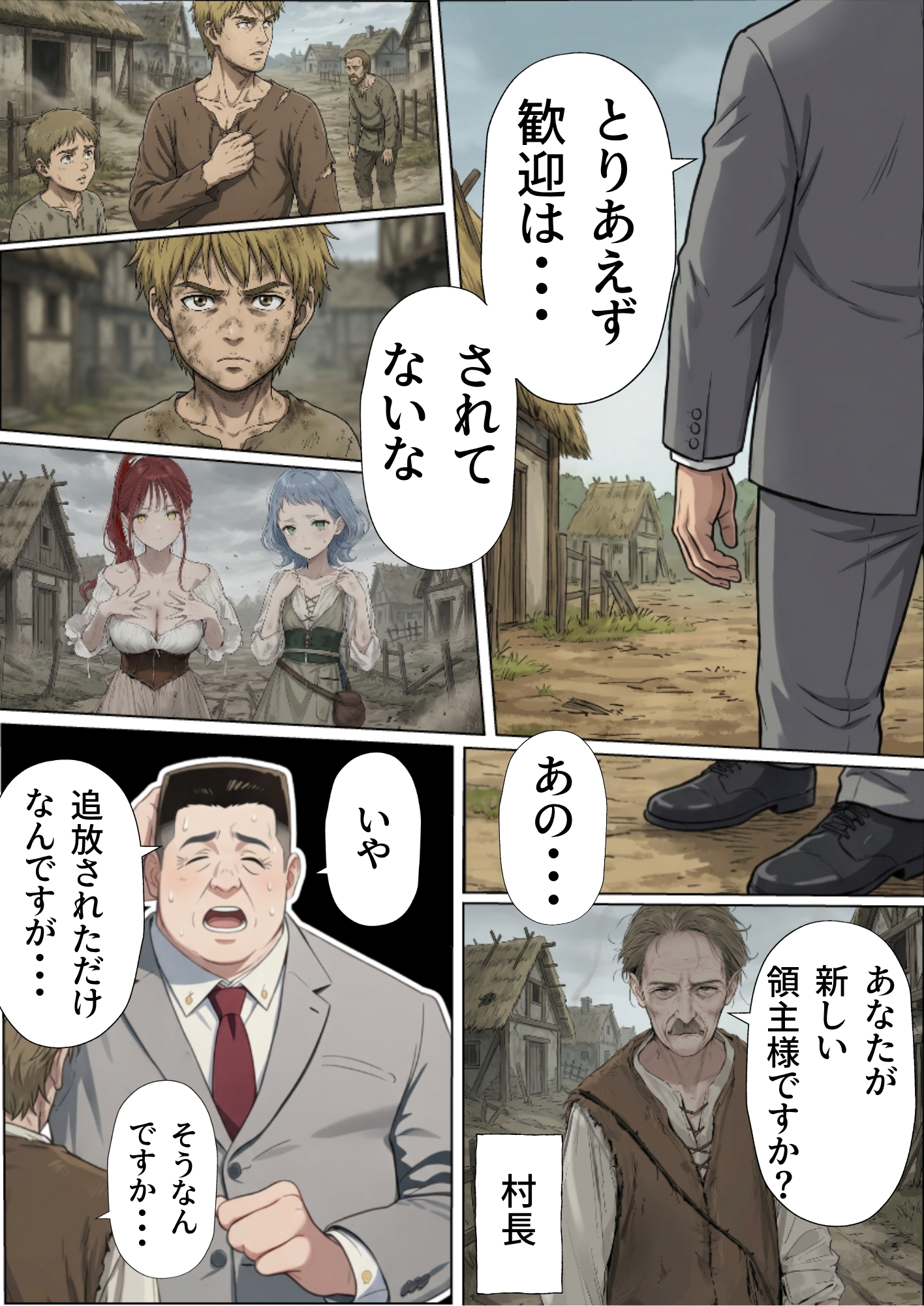 【異世界召喚】追放された種付けおじさん、辺境でハーレム悪徳領主になる36