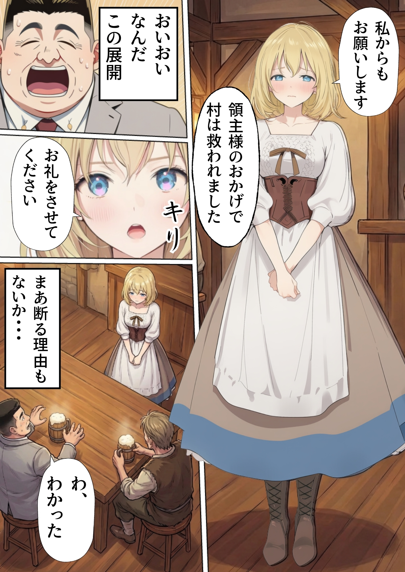 【異世界召喚】追放された種付けおじさん、辺境でハーレム悪徳領主になる54