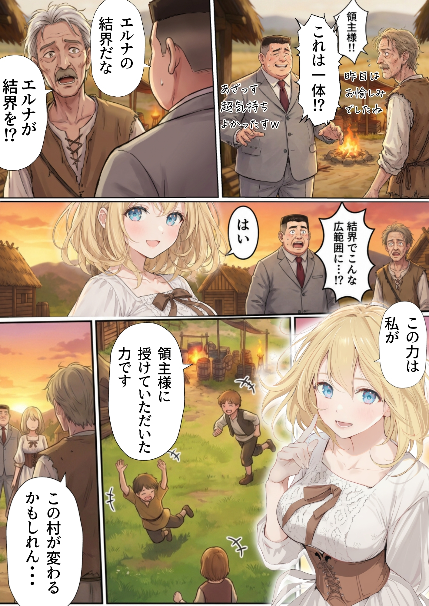 【異世界召喚】追放された種付けおじさん、辺境でハーレム悪徳領主になる86