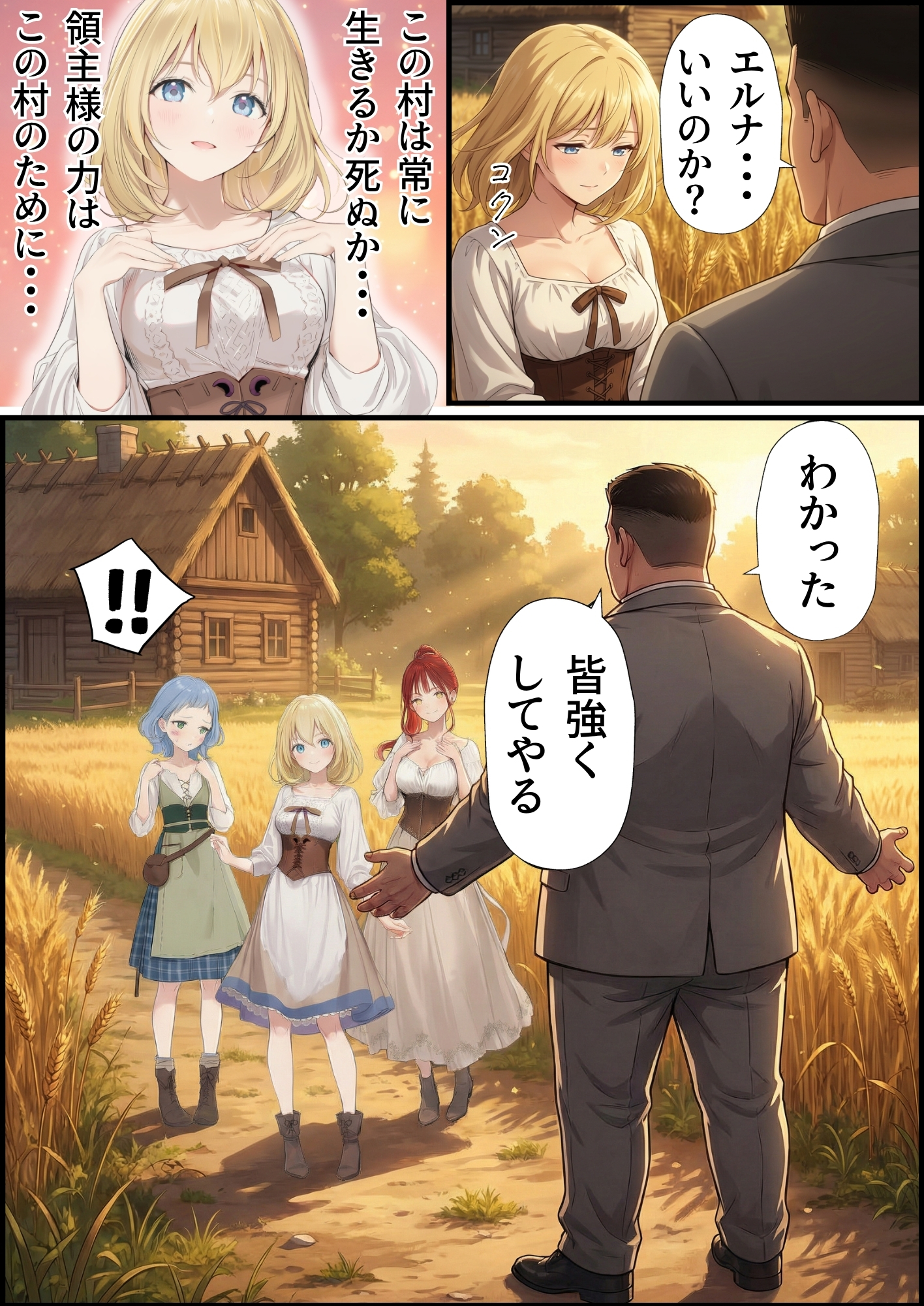 【異世界召喚】追放された種付けおじさん、辺境でハーレム悪徳領主になる88