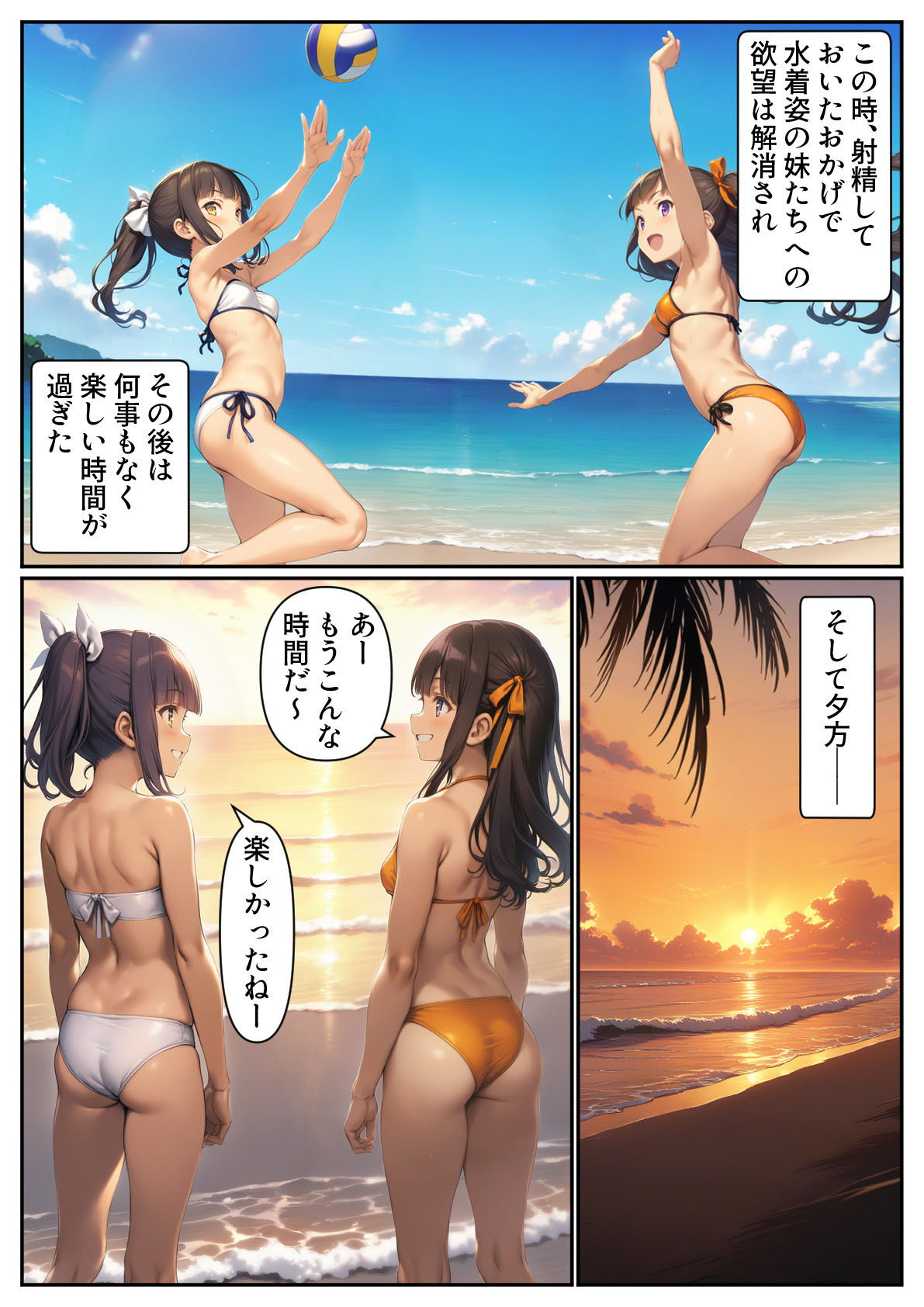 妹の友達と旅行に行ったら我慢できなくて中出し射精してしまった話31