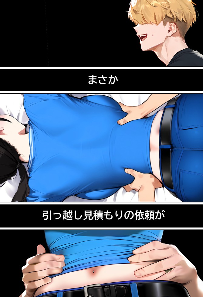 【実話】引っ越し見積もり中、新人ちゃん（22）のバキバキスマホにマチアプ通知！ヤリモク男子から「俺が」守らなきゃwww12