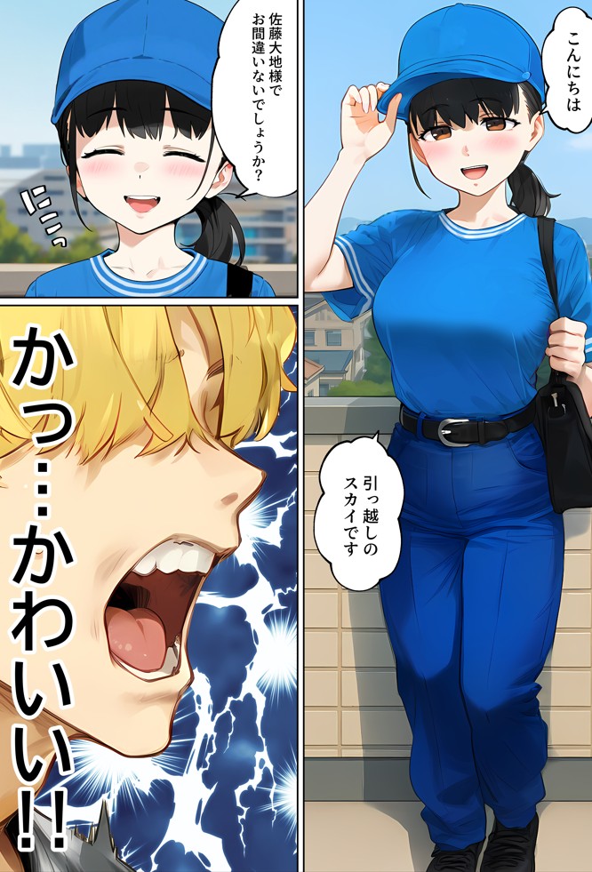 【実話】引っ越し見積もり中、新人ちゃん（22）のバキバキスマホにマチアプ通知！ヤリモク男子から「俺が」守らなきゃwww17