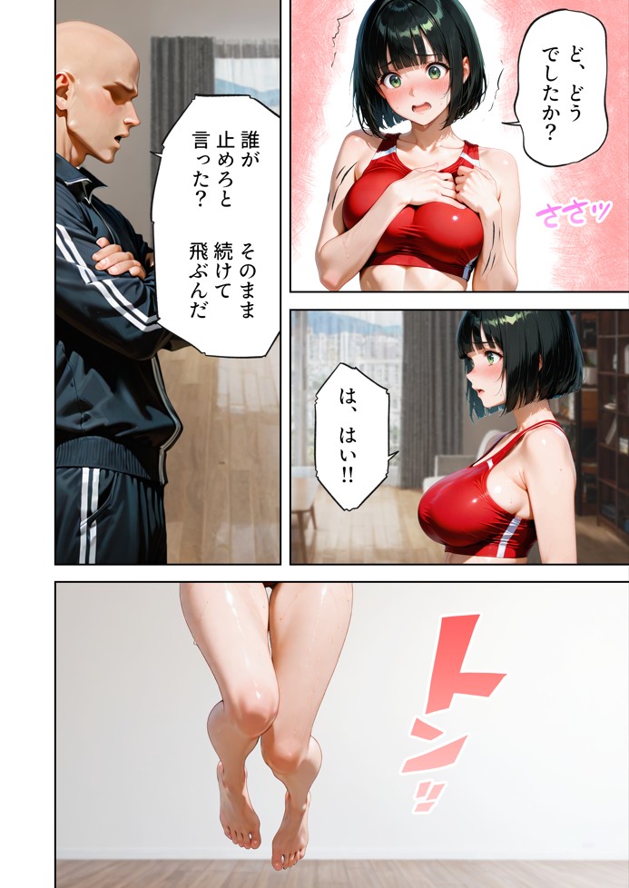 巨乳が暴れて走れませんッ！ 補欠落ちした陸上部元エースがコーチに秘密の特訓を指導してもらう話38