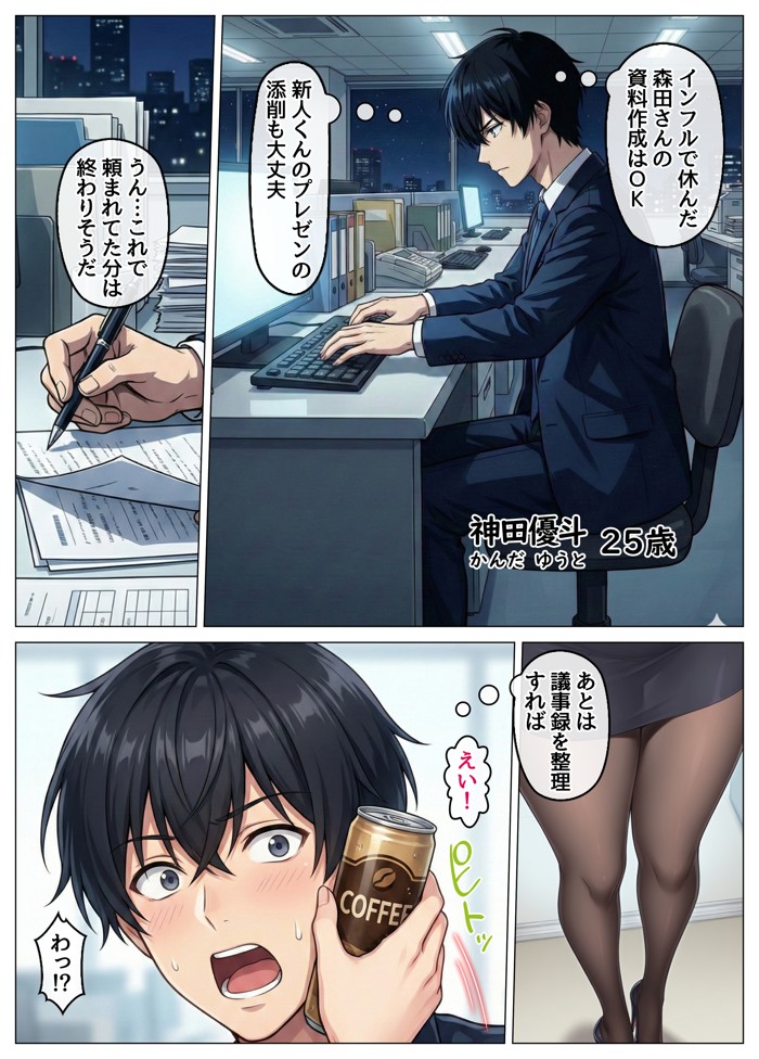 おっとり恋人上司とクールな女上司、見た目と中身が違いすぎて毎日搾り取られる話14