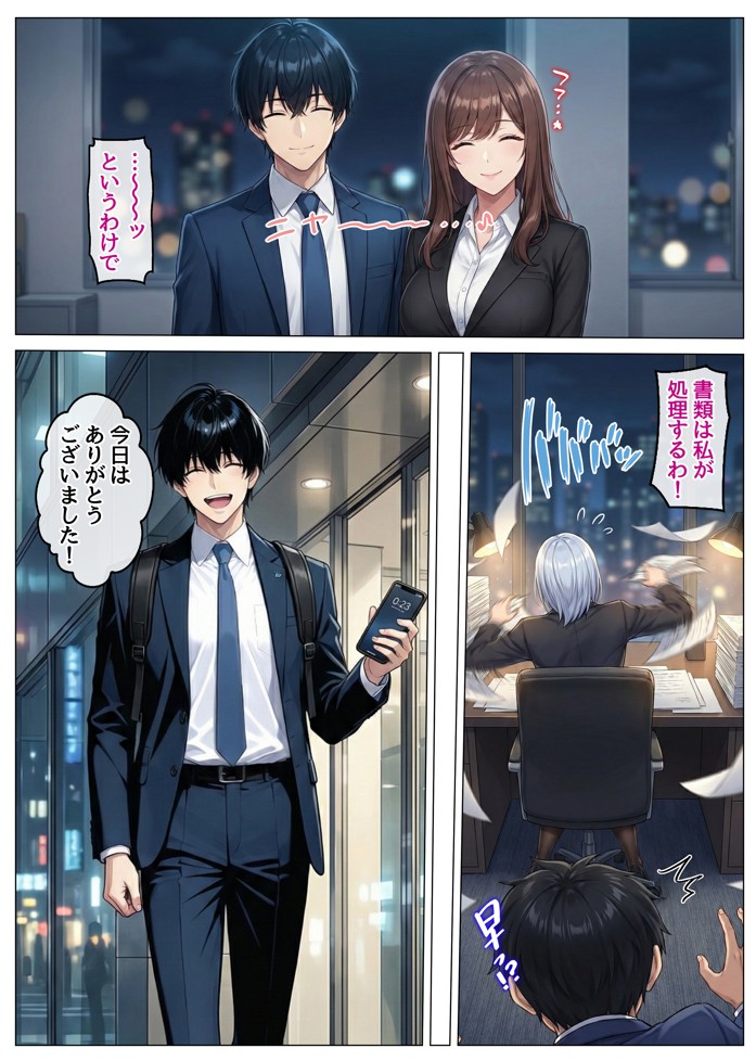 おっとり恋人上司とクールな女上司、見た目と中身が違いすぎて毎日搾り取られる話19