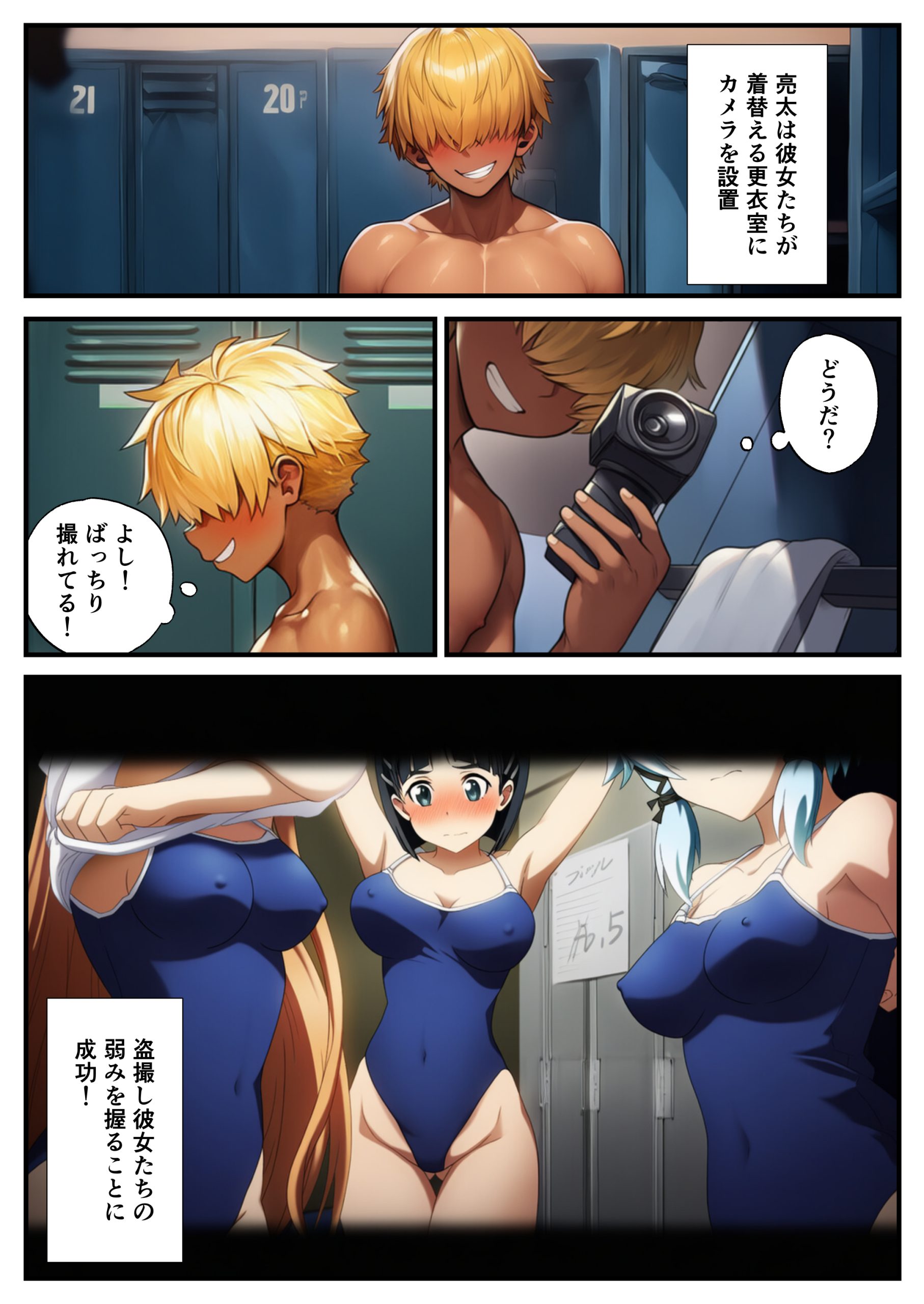 スク水のまま弱みを握って●す〜ヤリチンに堕ちていくヒロインズ〜【SAO、アスナ、直葉、シノン】14