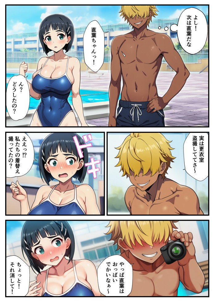 スク水のまま弱みを握って●す〜ヤリチンに堕ちていくヒロインズ〜【SAO、アスナ、直葉、シノン】22