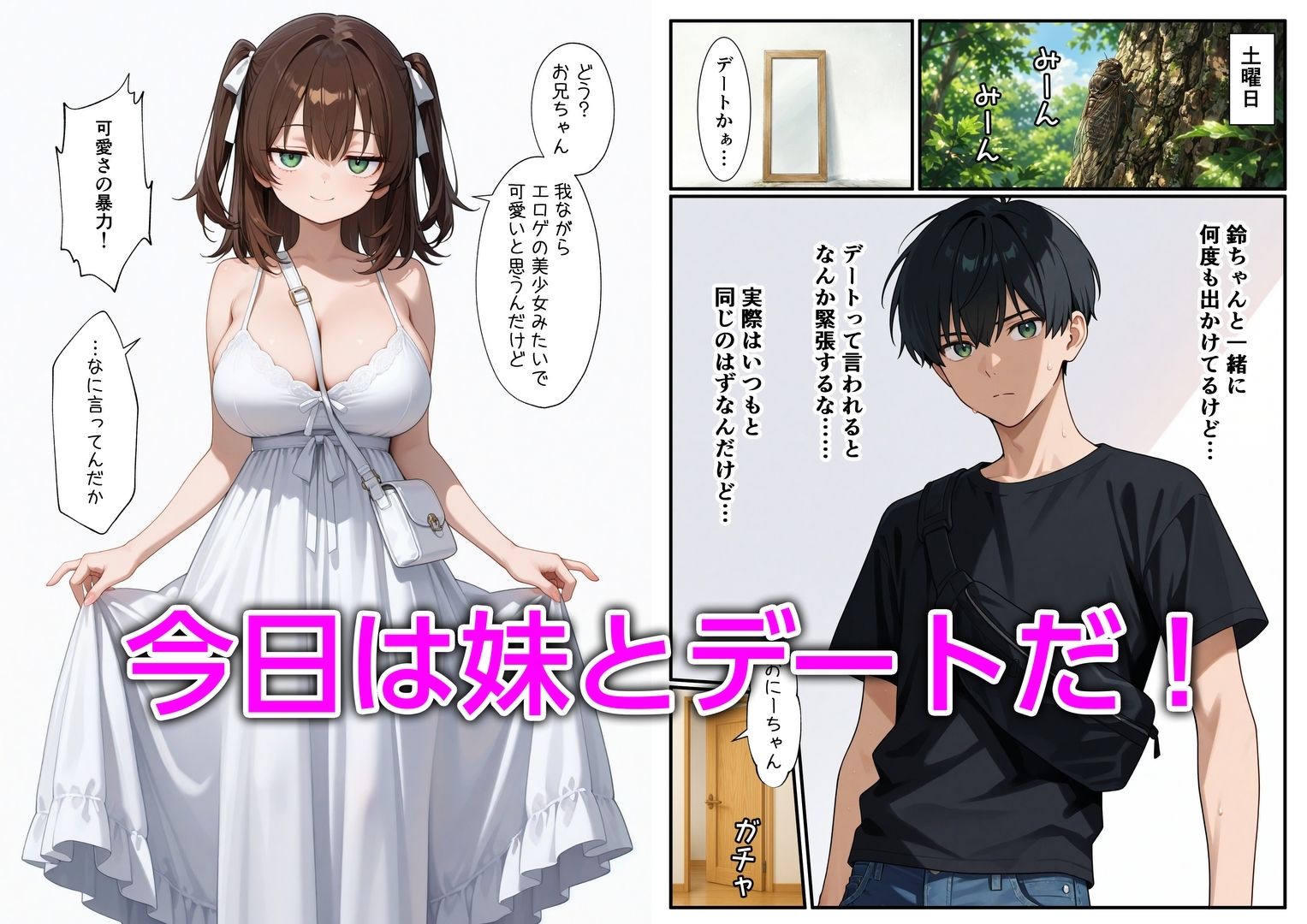 妹と恋人ごっこ 交尾ごっこ3 〜デート＆野外エッチ編〜2