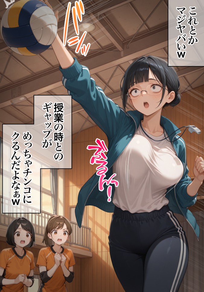 ジト目で地味な巨乳の担任を孕ませたい 担当科目:数学 バレー部顧問 独身 愛称:シズちゃん・ヤギT(30歳)20