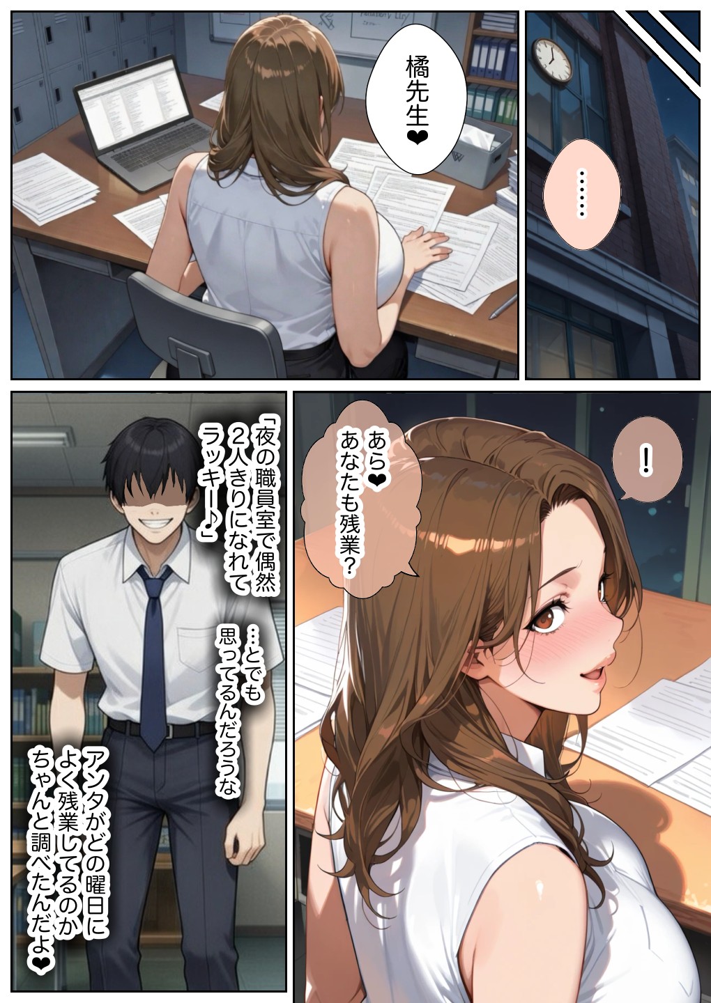 俺しか勃起できない世界 〜Mカップパワハラ女上司＆Lカップ保健教師生オナホ化〜31