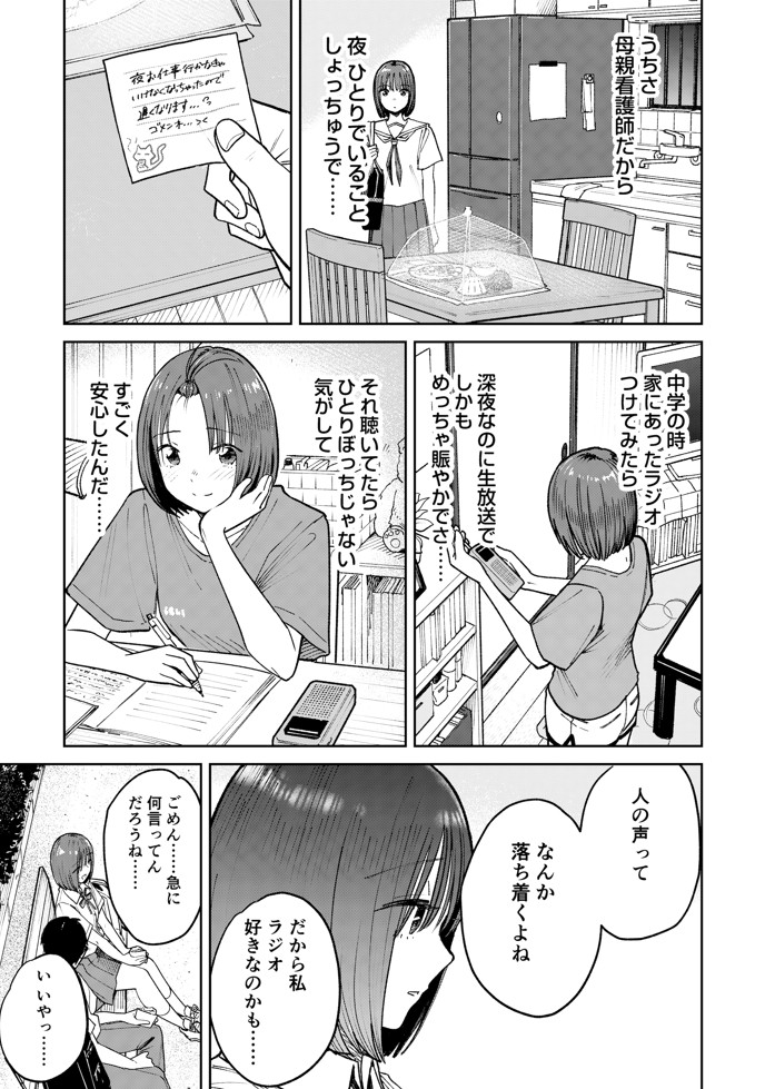 オールナイトセックス -深夜ラジオ好き同士仲良くなった同級生女子が東京遠征したら有名ハガキ職人に食われた-35