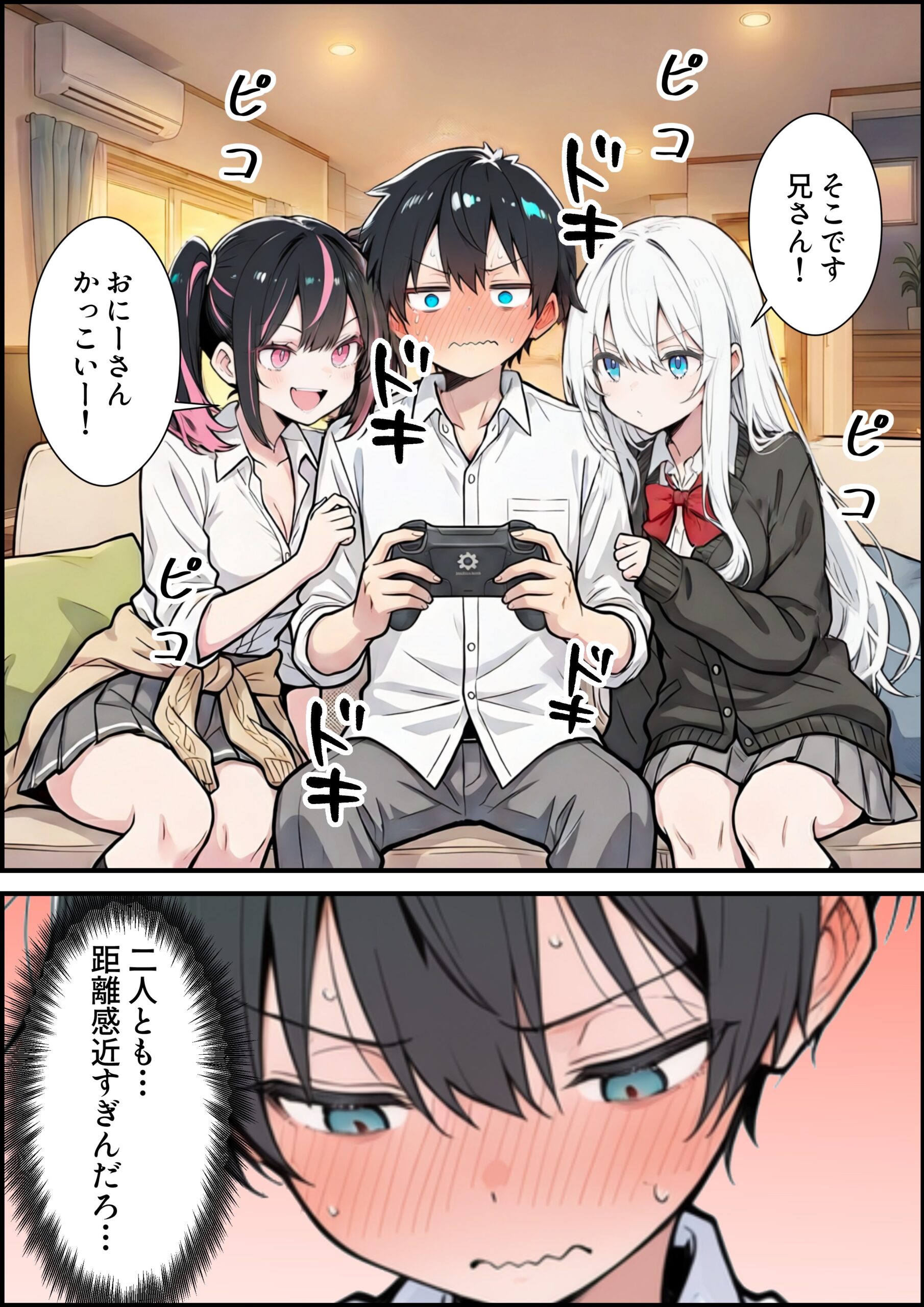 ブラコン義妹と義妹のギャル友達に搾られいちゃラブSEXする話23