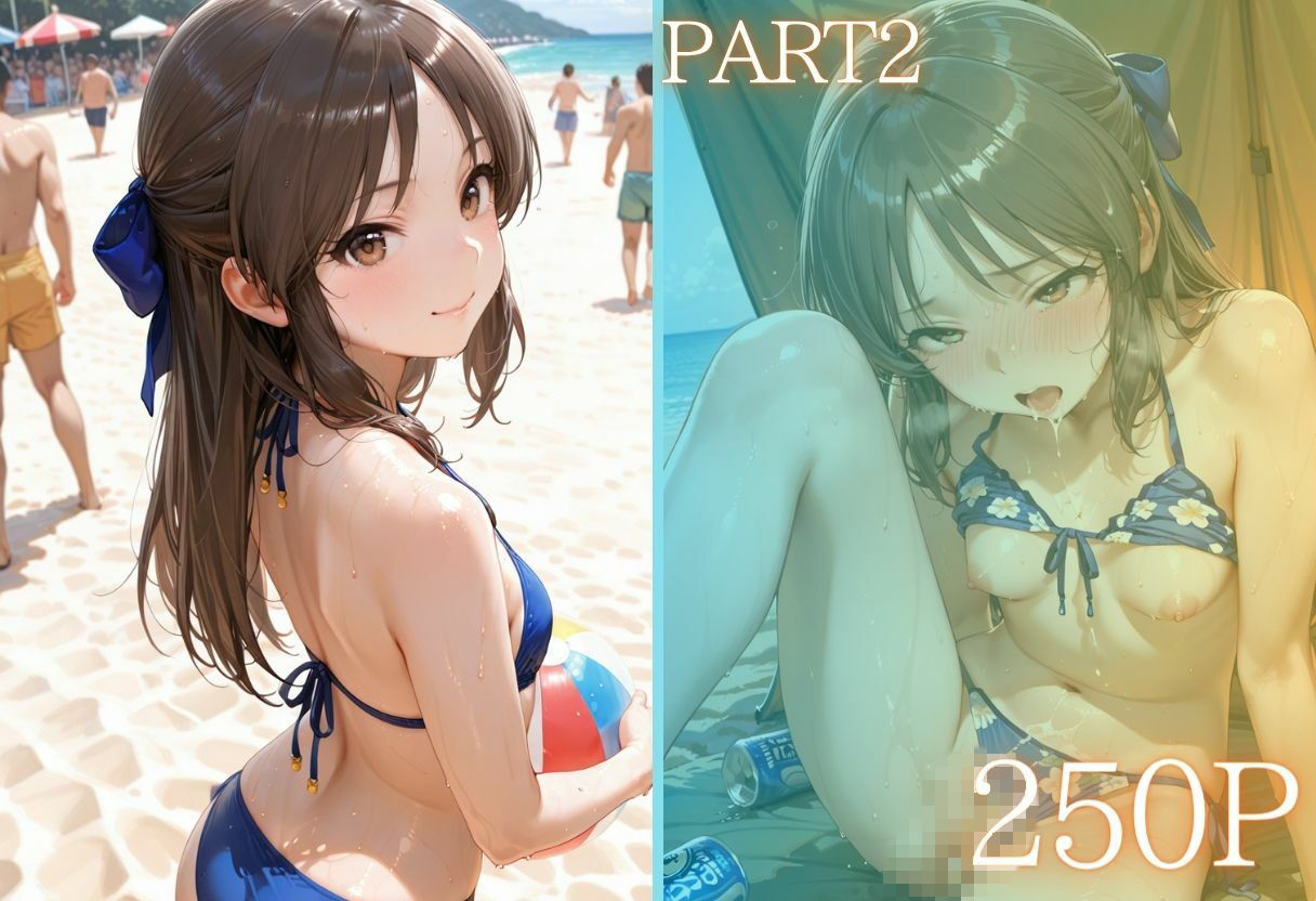 夏の海でナンパされ…彼氏の留守中にテントと砂浜で寝取りSEX Vol.34