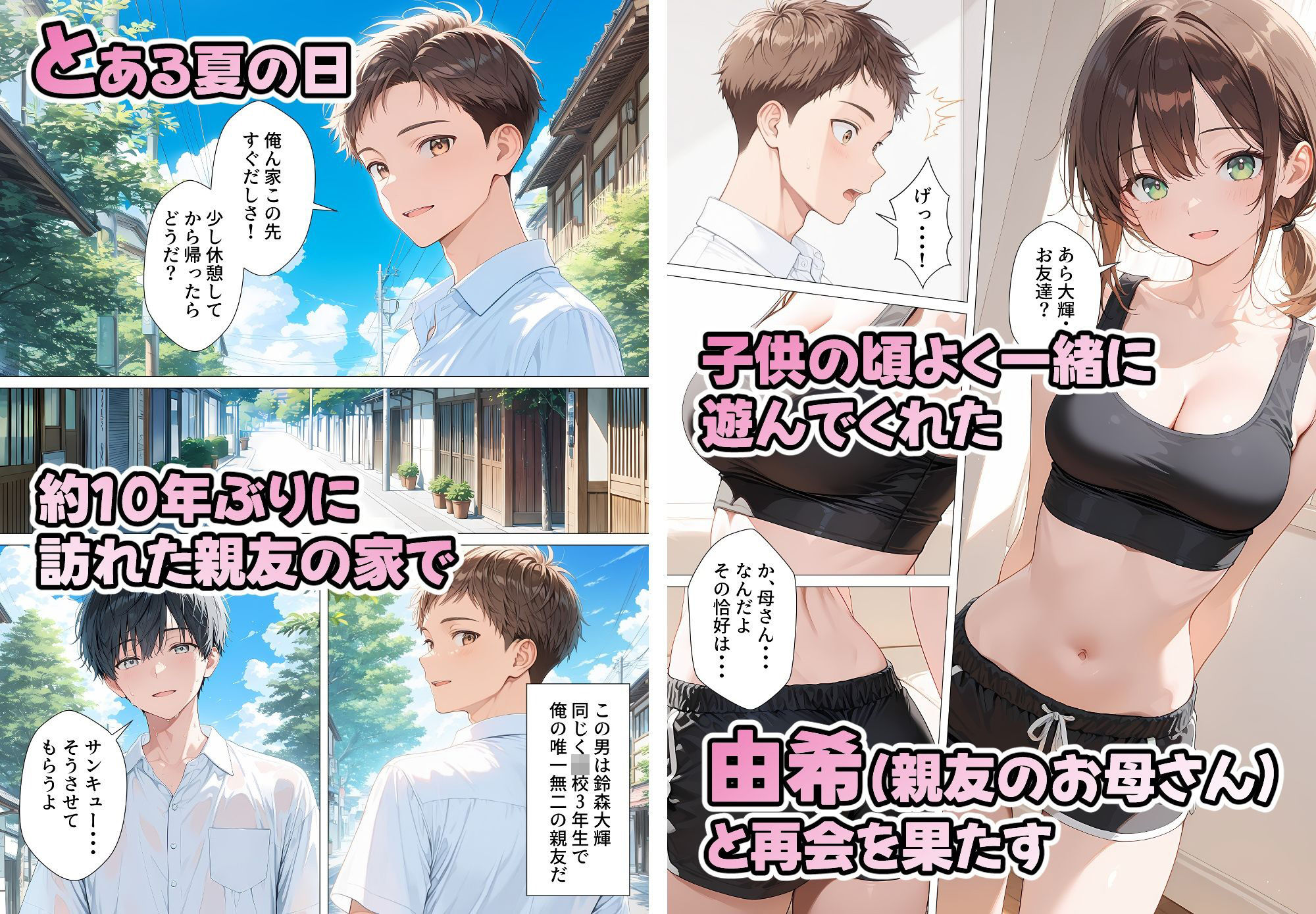 親友のお母さんに何度も種付けをした夏の夜2