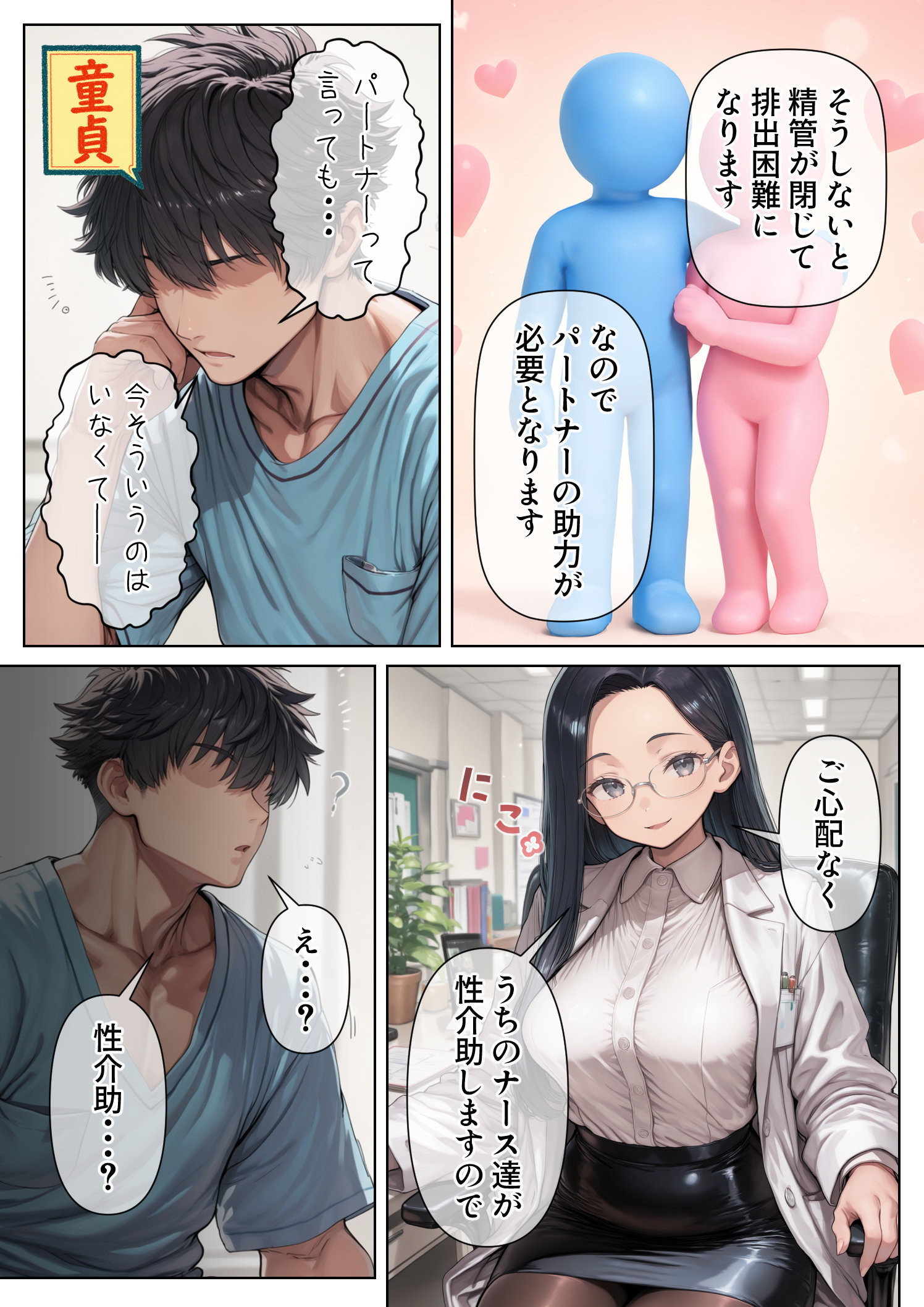 シコシコしてもらわないと金玉が爆発する病気 〜美人ナースたちによる濃厚搾精治療〜10
