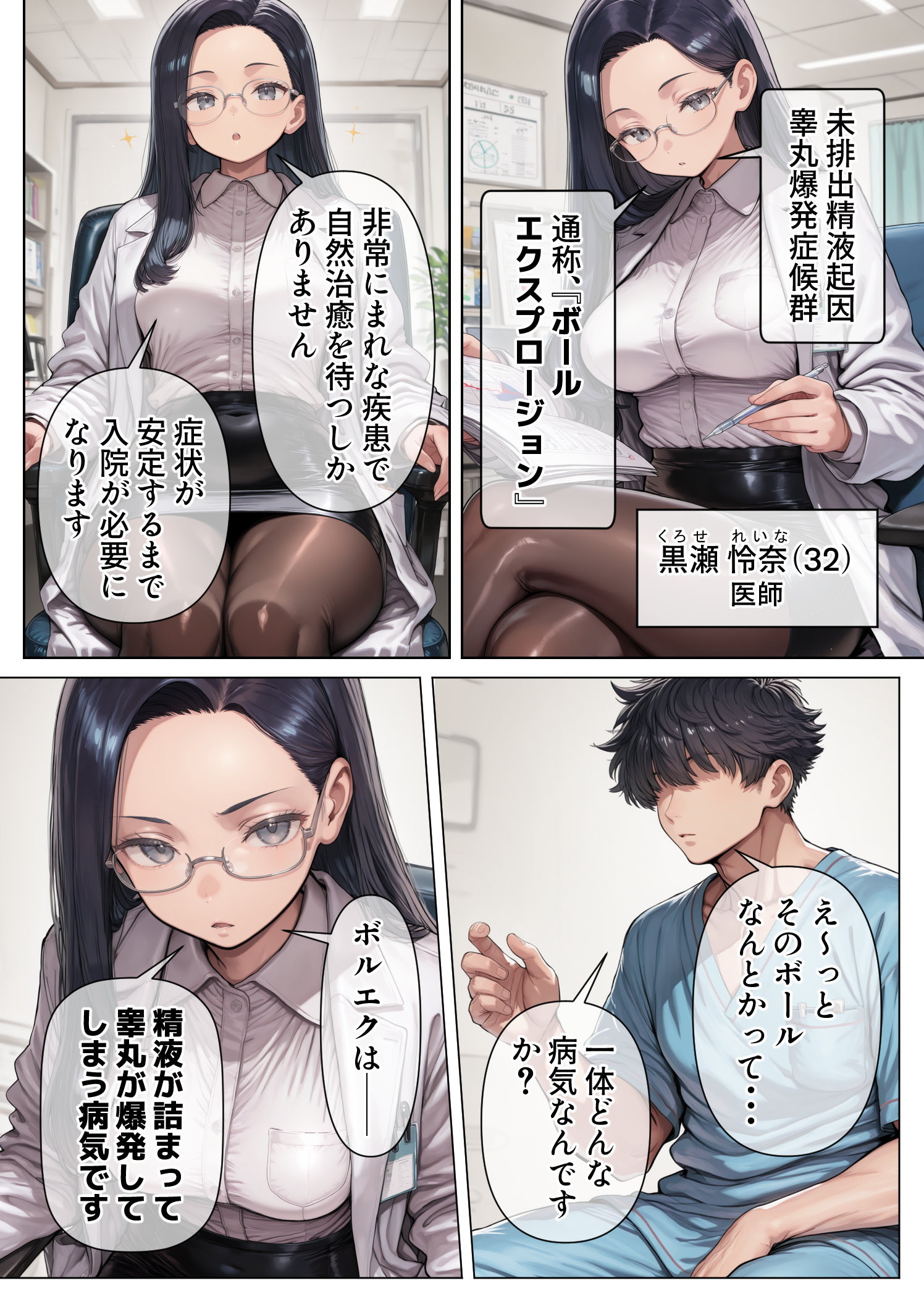 シコシコしてもらわないと金玉が爆発する病気 〜美人ナースたちによる濃厚搾精治療〜8