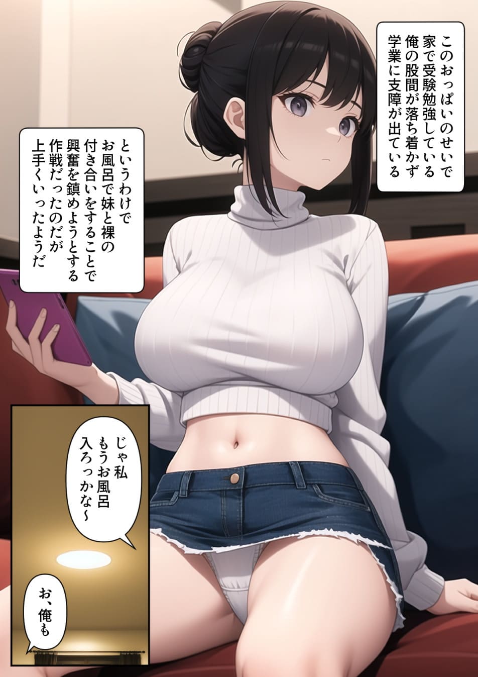 爆乳陰キャ妹に一緒にお風呂に入ろうとお願いしてみた結果3