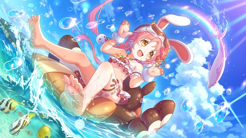 プリコネRのミミの水着イラスト