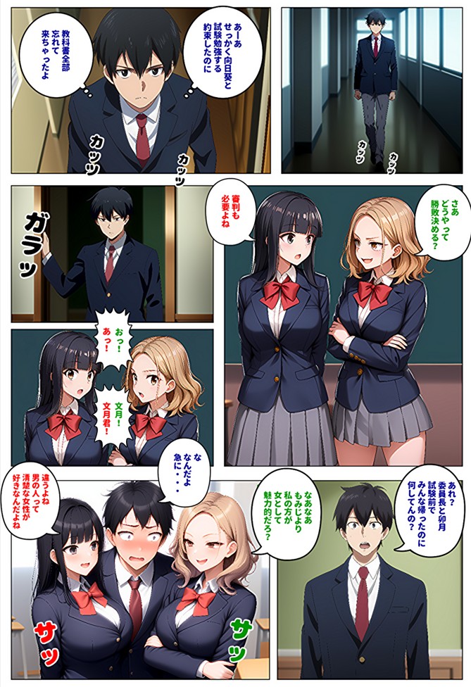 【メッチャエロい作品なので新作セールします】委員長とギャルがセックス勝負を始めたんだが俺が審判をする事になった話14
