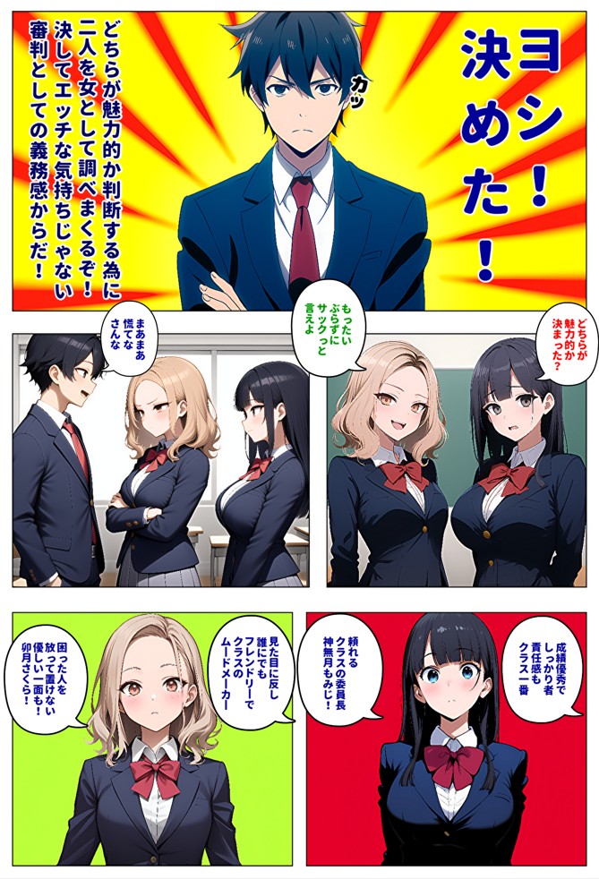 【メッチャエロい作品なので新作セールします】委員長とギャルがセックス勝負を始めたんだが俺が審判をする事になった話16