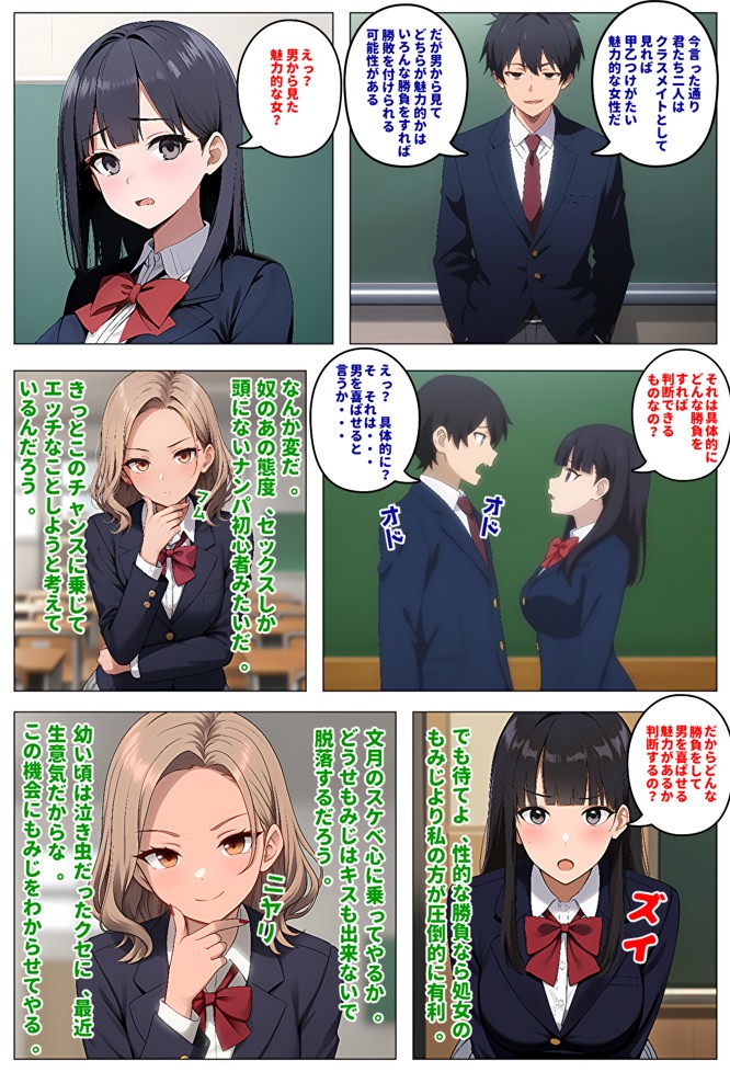 【メッチャエロい作品なので新作セールします】委員長とギャルがセックス勝負を始めたんだが俺が審判をする事になった話17