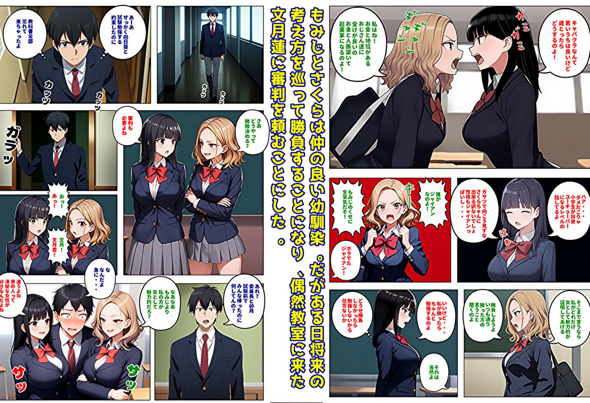 【メッチャエロい作品なので新作セールします】委員長とギャルがセックス勝負を始めたんだが俺が審判をする事になった話2