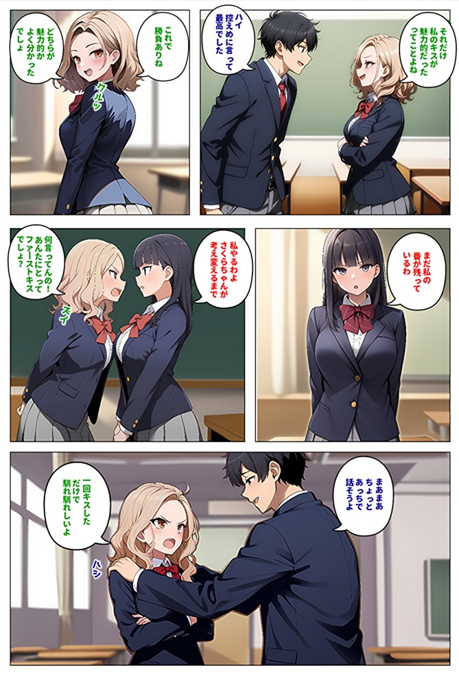 【メッチャエロい作品なので新作セールします】委員長とギャルがセックス勝負を始めたんだが俺が審判をする事になった話24