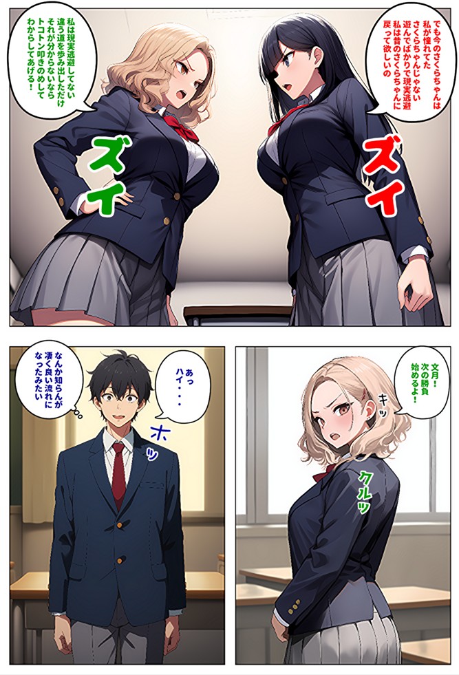 【メッチャエロい作品なので新作セールします】委員長とギャルがセックス勝負を始めたんだが俺が審判をする事になった話35