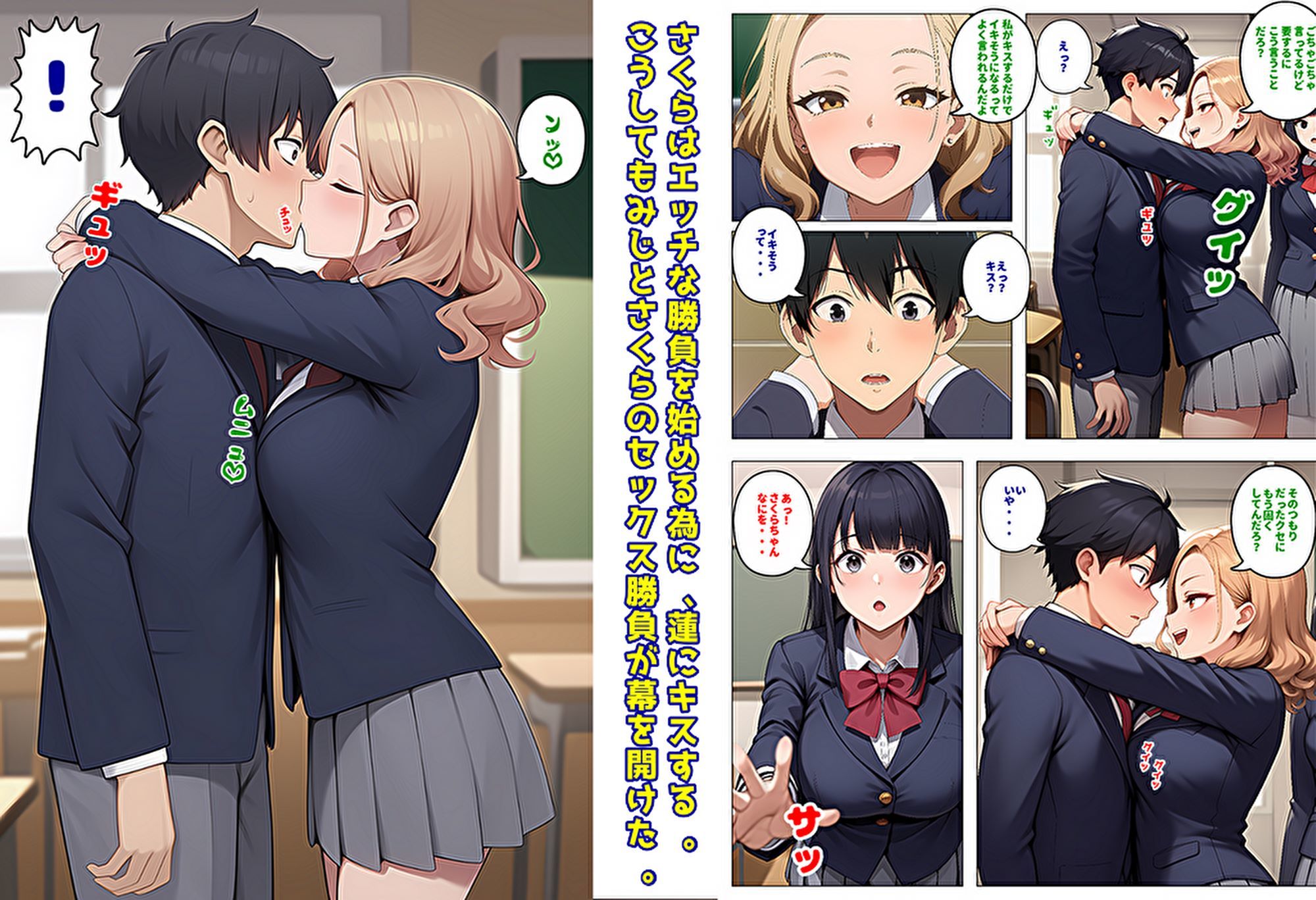 【メッチャエロい作品なので新作セールします】委員長とギャルがセックス勝負を始めたんだが俺が審判をする事になった話4