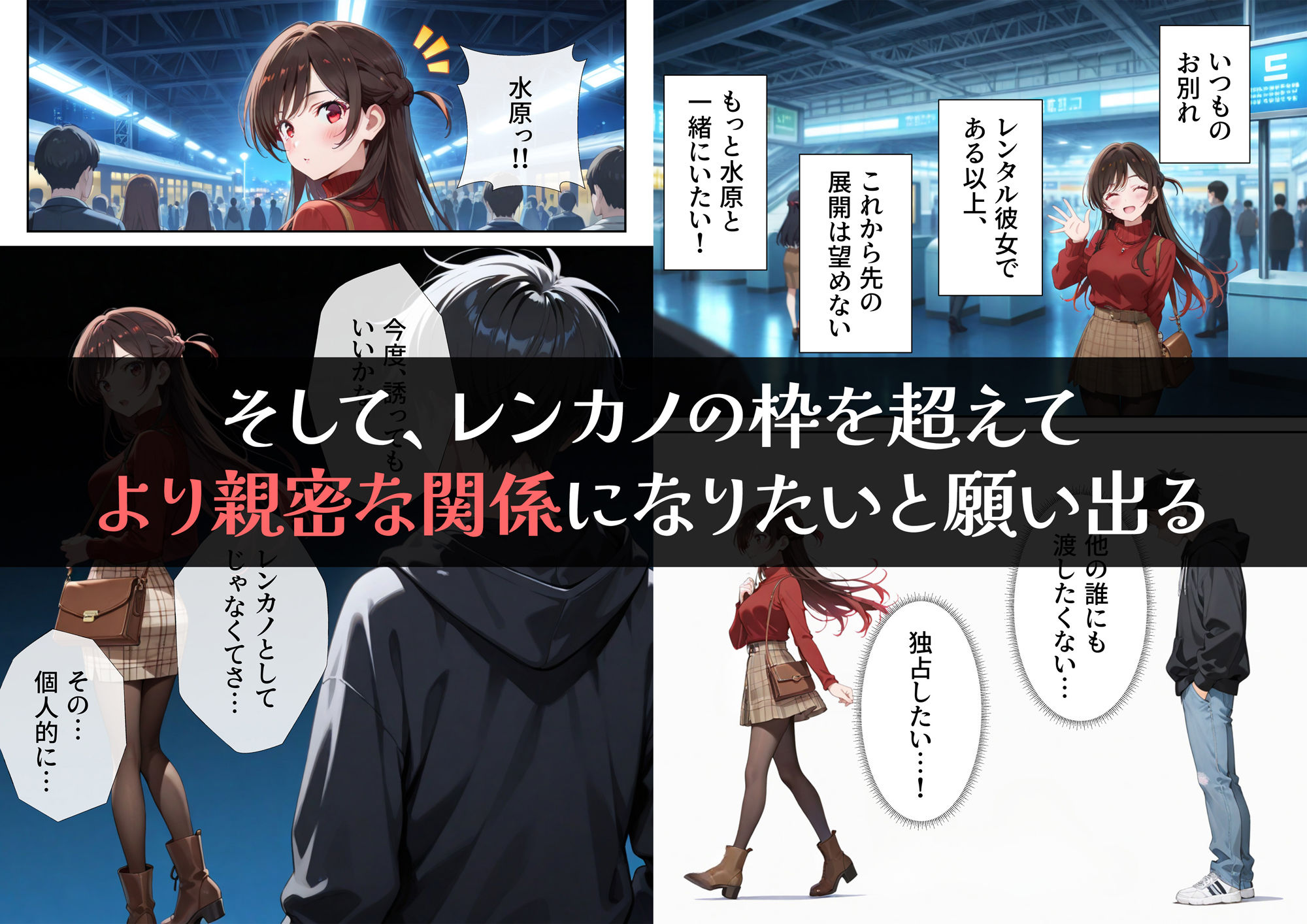 レンタル彼女、催◯洗脳で寝取ります4