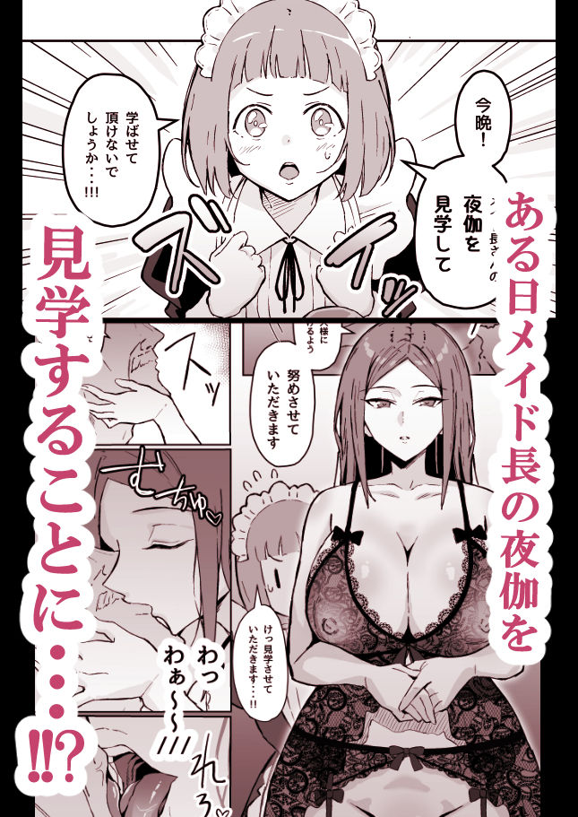 憧れの先輩メイド長の夜伽を見学3