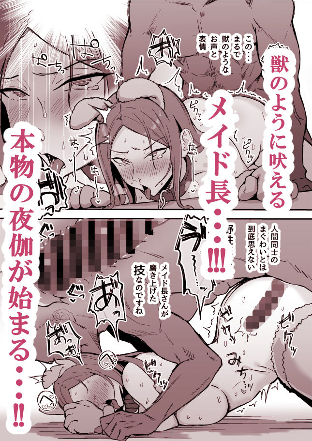 憧れの先輩メイド長の夜伽を見学8