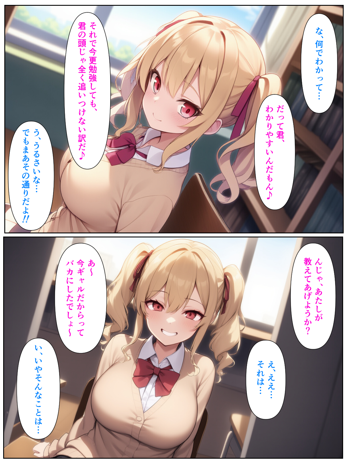 優等生の金髪ツインテの巨乳ギャルさんとラブラブエッチする話16