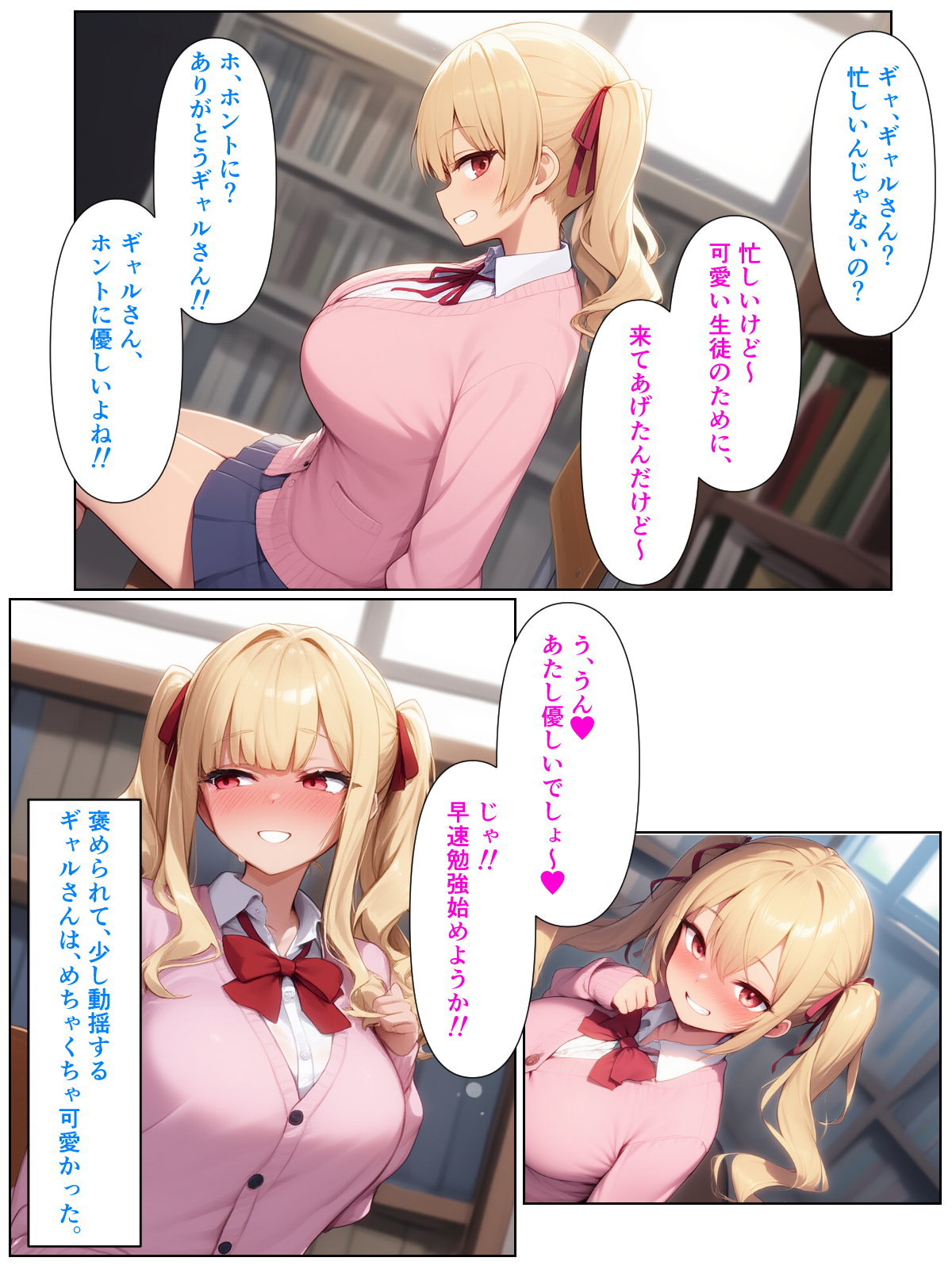 優等生の金髪ツインテの巨乳ギャルさんとラブラブエッチする話25