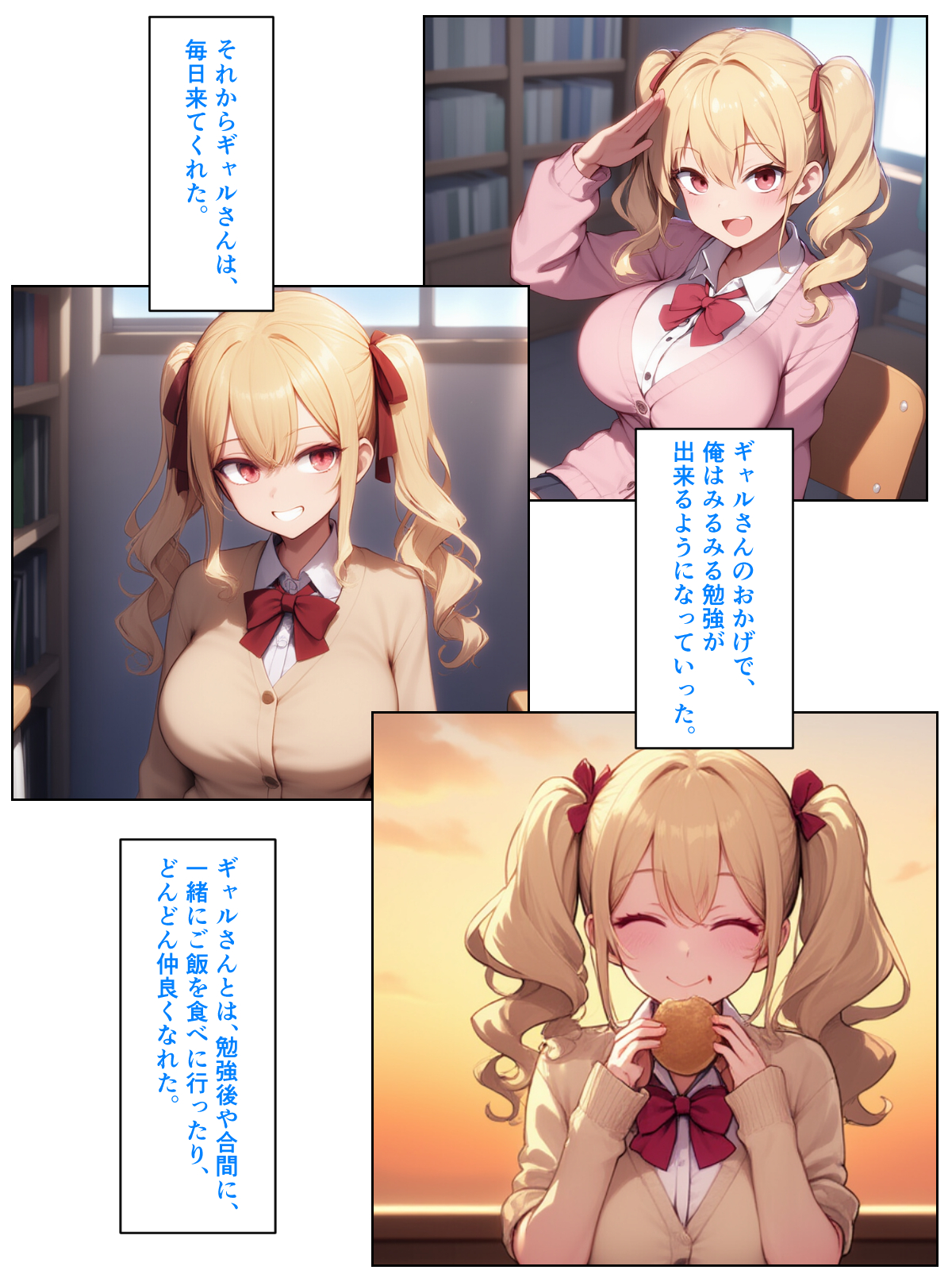 優等生の金髪ツインテの巨乳ギャルさんとラブラブエッチする話26