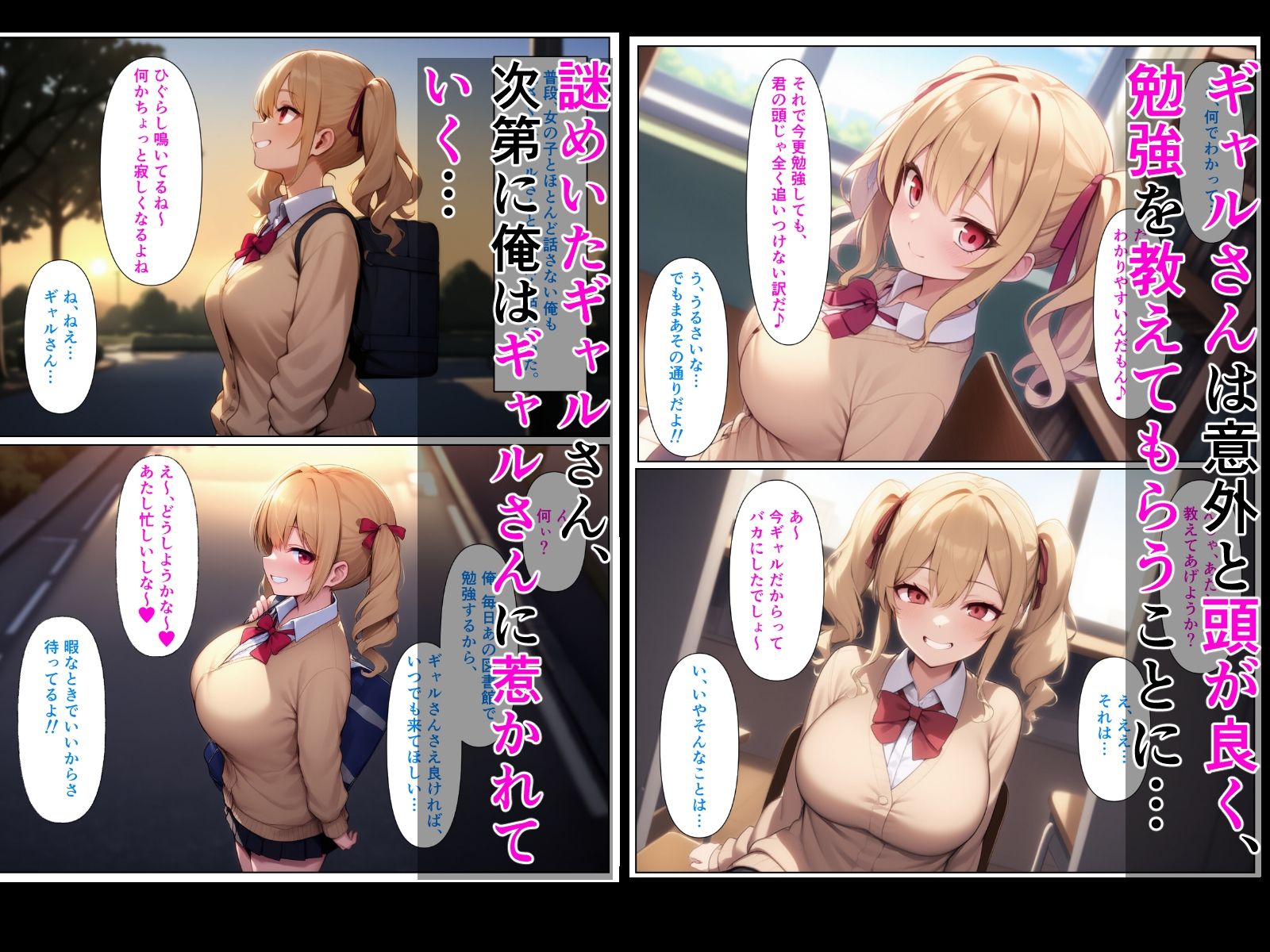優等生の金髪ツインテの巨乳ギャルさんとラブラブエッチする話3