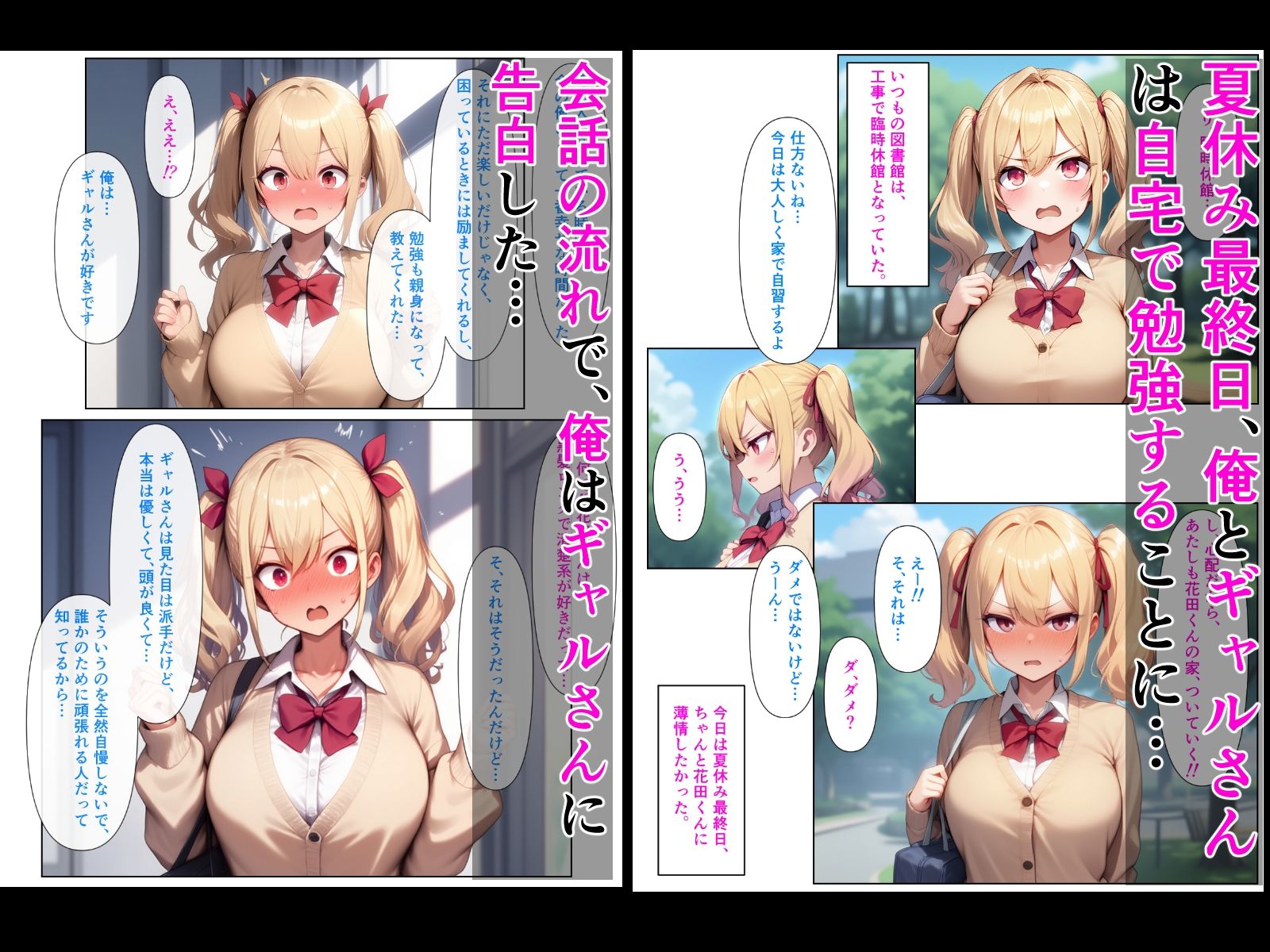 優等生の金髪ツインテの巨乳ギャルさんとラブラブエッチする話4